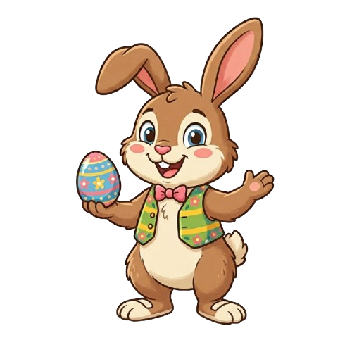 Hoppelnder Osterhase