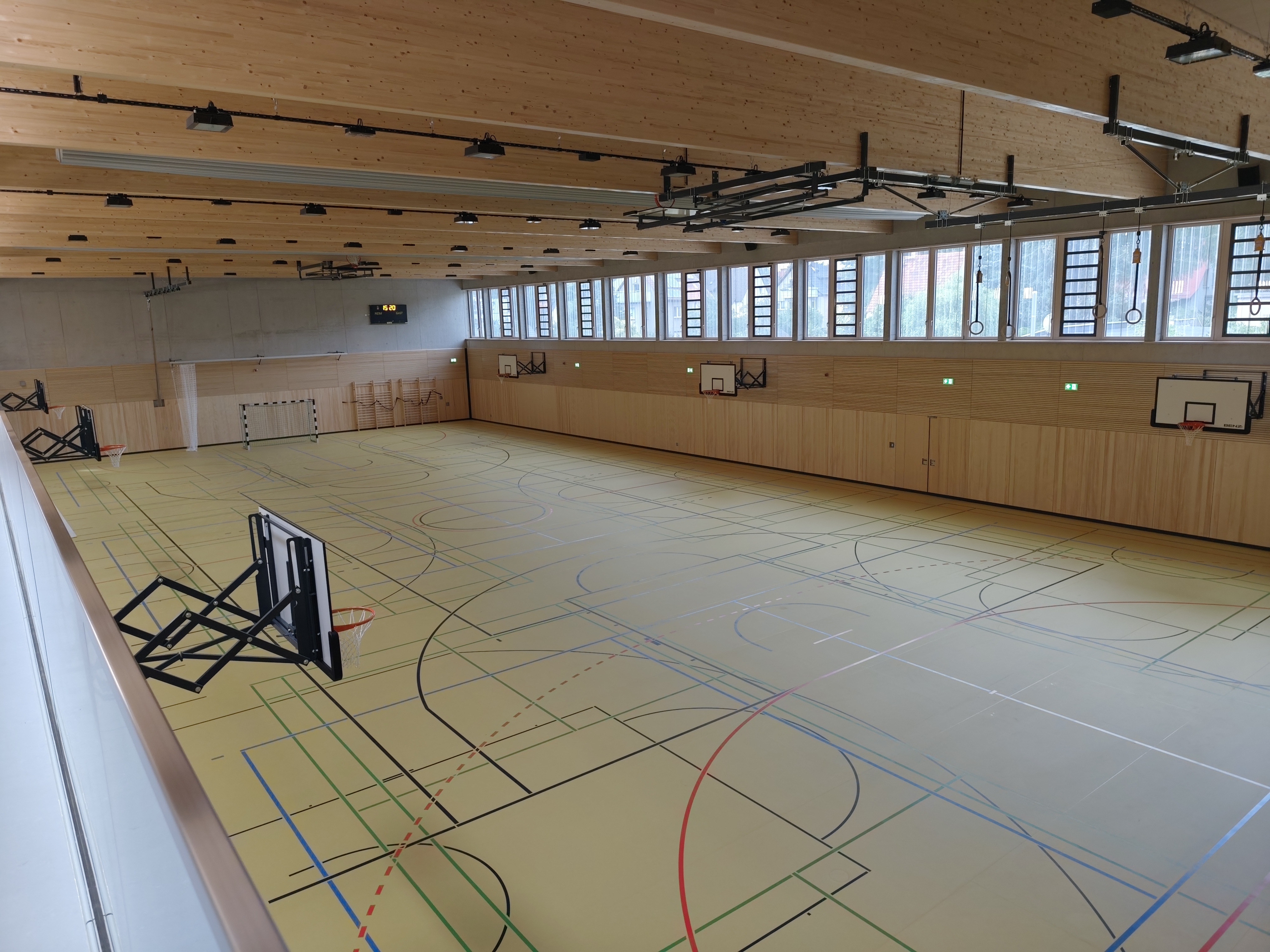 Turnhalle von oben